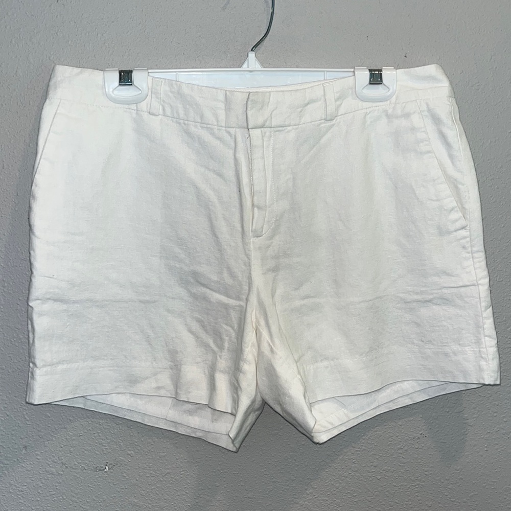 Cotton linen shorts